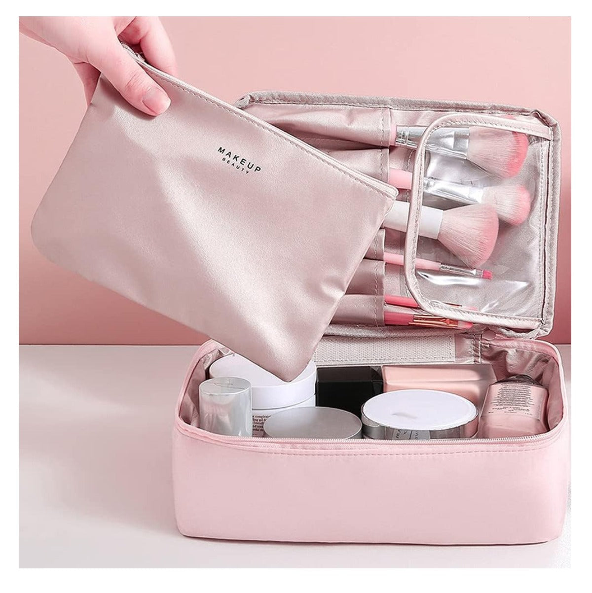 Cosmetiquera 2 en 1.